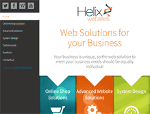 Tablet Screenshot of helixwebsites.co.uk